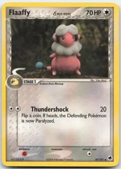 Flaaffy 30/101 Dragon Frontiers Pokemon Card LP - Image 1