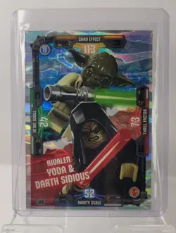 LEGO Star Wars Serie 3 Trading Card Nr. 120 - Rivalen Yoda & Darth Sidious - Image 1