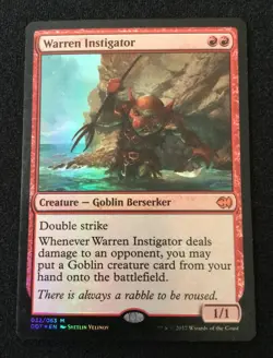 Warren Instigator Merfolk vs. Goblins Set Magic The Gathering Card 2017 - Image 1