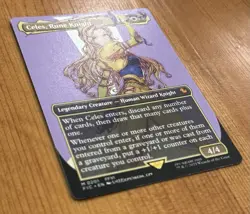 Celes, Rune Knight, M 0201, NM Borderless, MTG Final Fantasy Commander FIC - Image 2