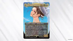 1X FOIL Yuna, Grand Summoner BORDERLESS PROMO NM MTG Magic Final Fantasy EDH - Image 1