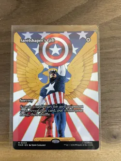 Steelshaper's Gift (Borderless) 0050 Marvel Universe MTG Regular - Image 1
