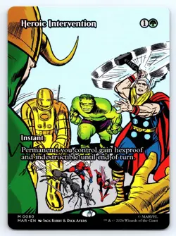 Heroic Intervention Borderless #80 MAR Marvel Universe Non-Foil MTG NM - Image 1