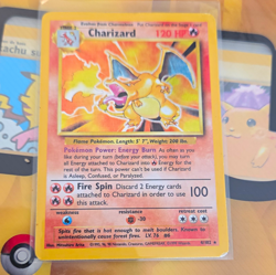 Pokemon TCG Charizard 4/102 Base Set Holo Rare English 1999 120 HP - Image 1