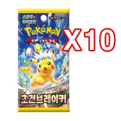 10+2 PACKS Surging Sparks+Random Pokemon TCG Cards Booster Factory Sealed KOREAN - Image 2