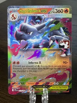 Mega Charizard X Ex 013/094 Play! Pokemon Stamped Prize Pack 9 MINT - Image 1