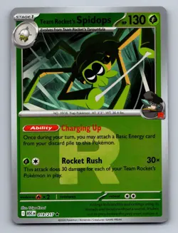 Team Rocket's Spidops (Team Rocket) 019/217 Ascended Heroes NM Reverse Holo - Image 1