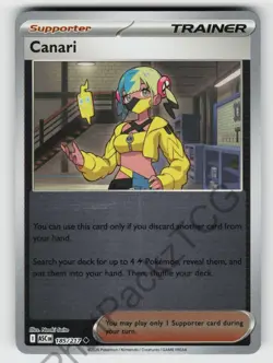 Canari 185/217 Ascended Heroes UC Reverse Holo NM/M Pokemon - Image 1