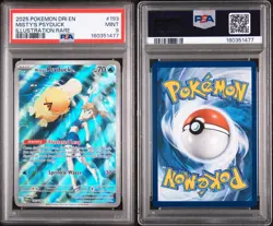 PSA 9 Misty's Psyduck 193/182 IR Destined Rivals Pokemon TCG - Image 1