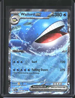 Wailord ex 016/084 Double Rare Pitch Black Pokemon Holo NM/M - Image 1