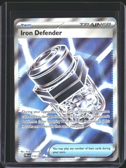 Iron Defender 110/084 Ultra Rare Pitch Black Pokemon Holo NM/M - Image 1