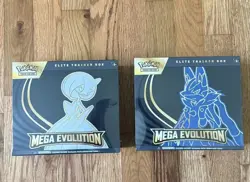 (2) Pokemon TCG Mega Evolution Elite Trainer Box Lucario & Gardevoir Set Sealed! - Image 1
