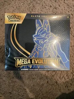 Pokemon TCG Mega Evolution Elite Trainer Box ETB Lucario New Factory Sealed - Image 1