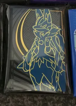 Pokemon TCG Mega Evolution Elite Trainer Box ETB Sleeves Mega Lucario (1 pack) - Image 1