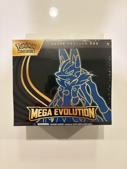 Pokemon TCG Mega Evolution Elite Trainer Box ETB Lucario New Factory Sealed - Image 1