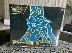 Pokemon TCG Mega Evolution Base Set Pokemon Center ETB Elite Trainer Box Lucario - Image 1