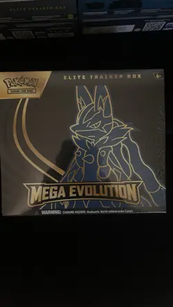 Pokemon TCG Mega Evolution Elite Trainer Box English Lucario - Image 1