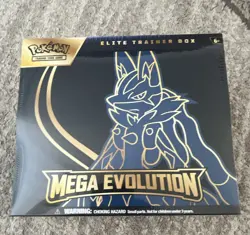 Pokemon TCG Mega Evolution Elite Trainer Box Lucario Sealed - Image 1