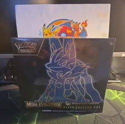 Pokemon TCG Mega Evolution Pokemon Center Elite Trainer Box ETB (Lucario) - Image 1