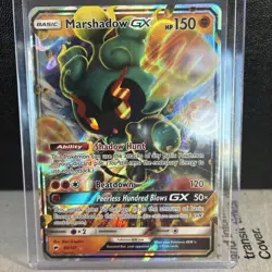 Marshadow GX 80/147 Holo Rare GX Burning Shadows Pokemon Near Mint - Image 1