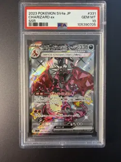 Pokemon Card - Charizard Ex SSR 331/190 PSA 10 - Japanese Shiny Treasure Sv4a - Image 1