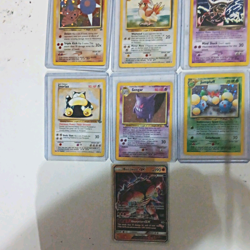 Pokemon TCG Vintage Jungle/Fossil Lot 7 Cards Holo Snorlax Gengar Buzzwole - Image 1