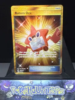 Pokemon Card Rotom Dex 159/149 Secret Rare Sun & Moon Bad Set Near Mint - Image 1