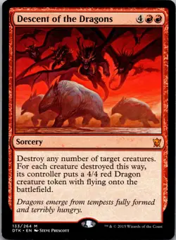 Descent of the Dragons 133 Mythic Dragons of Tarkir Magic: The Gathering LP - Image 1