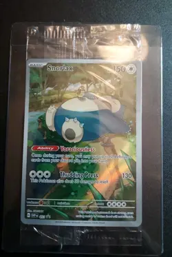 Sealed Snorlax 151 Pokemon Black Star Promo Card ETB SVP 051 En - Image 1