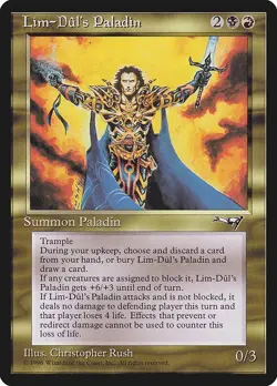 MTG Alliances --- LIM-DUL'S PALADIN --- Uncommon! NM! Magic the Gathering! - Image 3