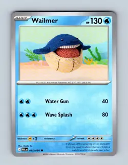 Wailmer 015/084 Common Pitch Black Pokemon Near Mint - Image 1