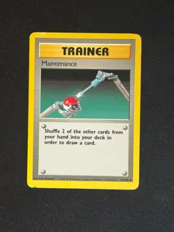 Maintenance 83/102 Uncommon Base Set Unlimited Pokemon Lightly Played - Image 1