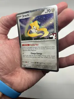 126/182 Jirachi Prize Pack Series 5 Stamped Pokemon TCG Paradox Rift Cosmos Holo - Image 4