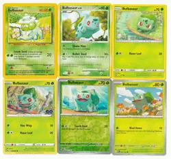6x Vintage Bulbasaur Lot 44/102 77/132 1/73 001/078 - Pokemon (NM/LP/MP) - Image 1