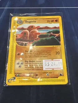 Pokemon TCG Dugtrio 52/144 Skyridge Set Non Holo e-Series VTG WOTC 2003 HP - Image 1