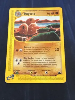 Pokemon TCG Dugtrio 52/144 Skyridge Set Non Holo e-Series VTG WOTC 2003 HP - Image 2