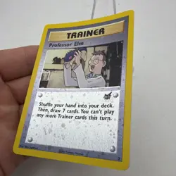 2002 Pokemon Professor Elm Best of Game Promo #3 Reverse Holo NMT - Image 3