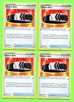 4x Choice Belt 135/172 x4 - Near Mint Brilliant Stars Pokemon Playset - Image 1