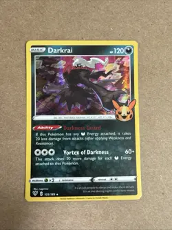 Darkrai Trick or Trade 2022 Halloween 🎃 Pokemon Card Holo Rare NM-Mint 105/189 - Image 1