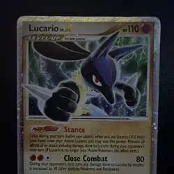 Nintendo Pokemon TCG Lucario LV.X DP12 Pokemon Promos Holo Level Up Eng 2007 - Image 2