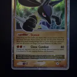 Nintendo Pokemon TCG Lucario LV.X DP12 Pokemon Promos Holo Level Up Eng 2007 - Image 3