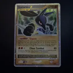 Nintendo Pokemon TCG Lucario LV.X DP12 Pokemon Promos Holo Level Up Eng 2007 - Image 4