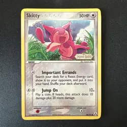 Pokemon TCG Skitty Legend Maker STAMPED Reverse Holo Rare 64/92. - Image 1