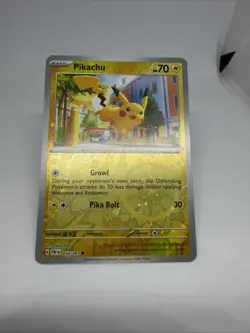 Pikachu 018/091 Reverse Cosmo Holo Misc. Promo Near Mint Pokemon - Image 1