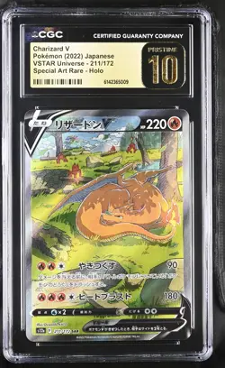 CGC 10 PRISTINE - Charizard V 211/172 SAR s12a VSTAR Universe x009 - Pokemon - Image 1