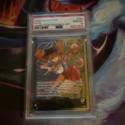 Bandai Nami Leader Foil Learn Together Deck Set OP11-041 EN 2025 PSA 10 - Image 1