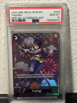 One Piece TCG PSA 10 Tashigi (SP) ST06-006 Two Legends Foil - Image 1