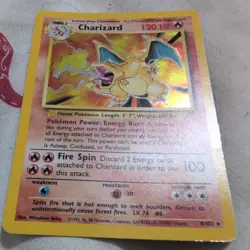 Pokemon Charizard Holo Base Set 4/102 - Wizards of the Coast 1999 - Image 1