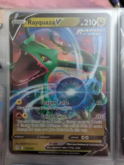 Rayquaza V 110/203 - Evolving Skies Pokemon TCG Near Mint! - Image 1