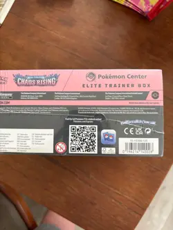 chaos rising pokemon center etb-slight tear on bottom seam - Image 3
